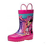 Disney Parent Brand Little & Big Girls Minnie Rainboots Flat Heel Rain Boots 13-1