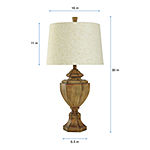 Collective Design By Stylecraft Wood Tone Table Lamp