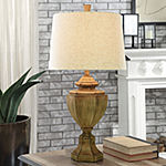 Collective Design By Stylecraft Wood Tone Table Lamp