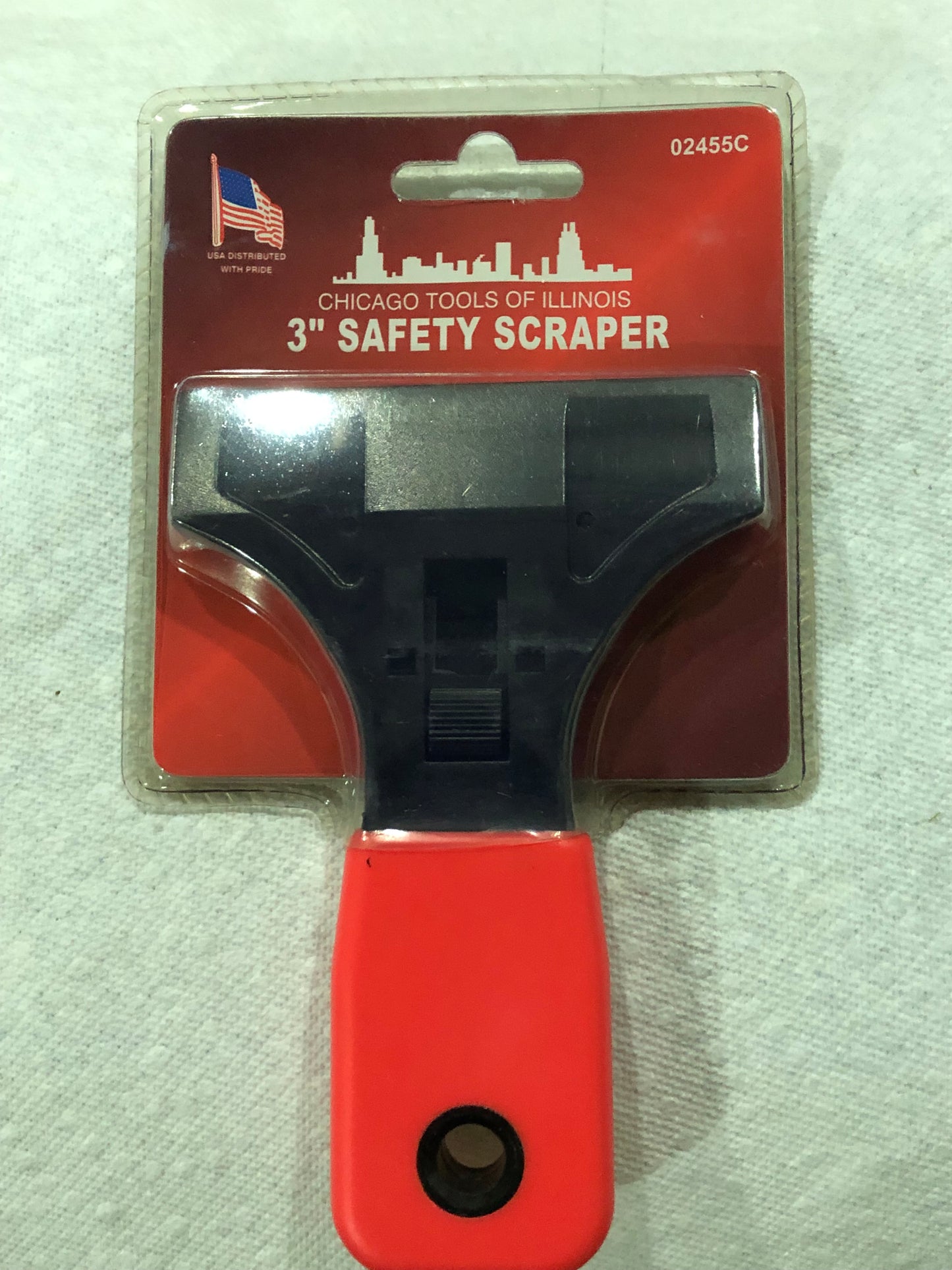 Three Inch Window Scraper by Chicago Tools of Illinois