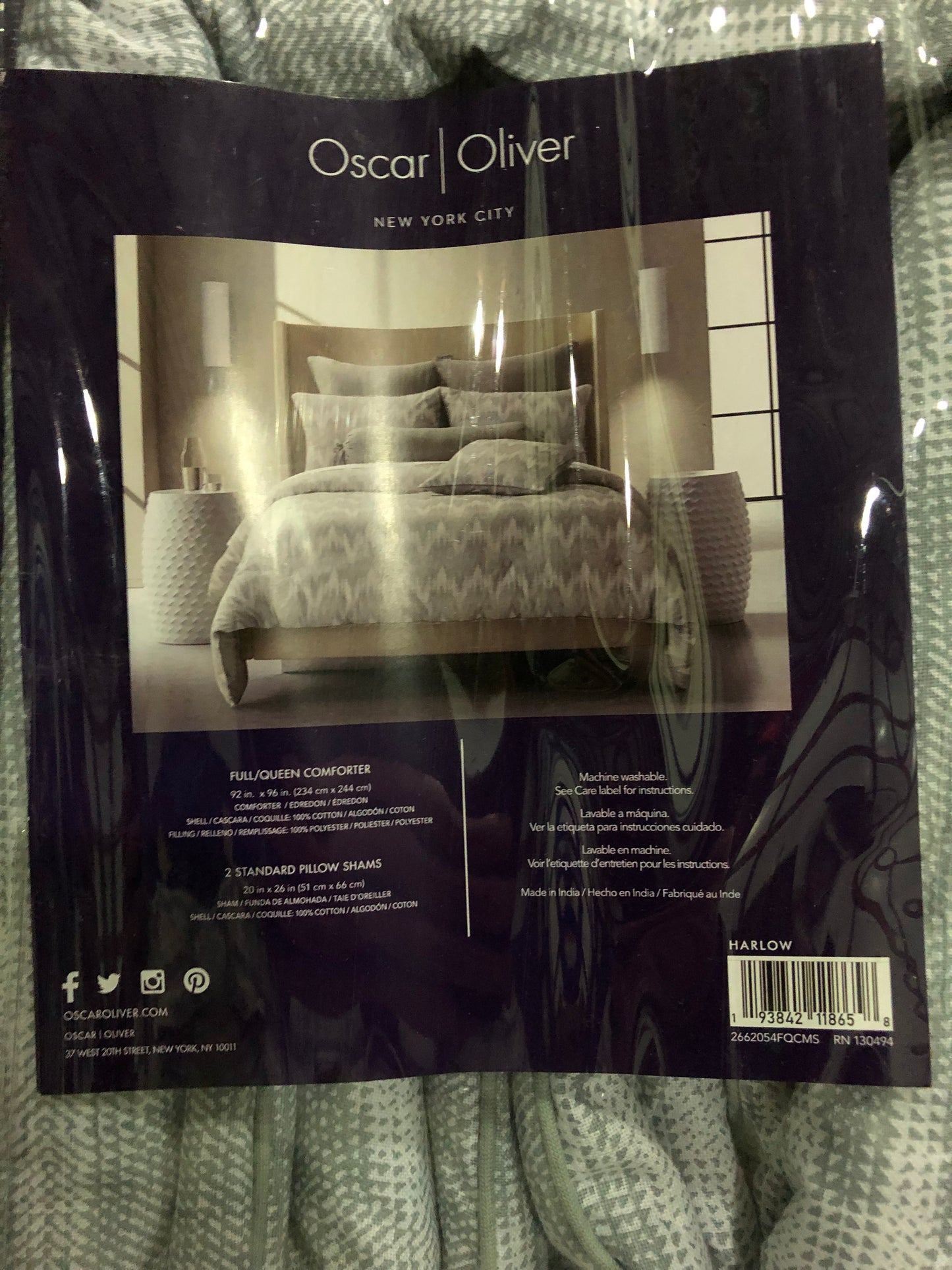 Harlow Full/Queen 3 Piece Comforter Set in Spa by Oscar|Oliver