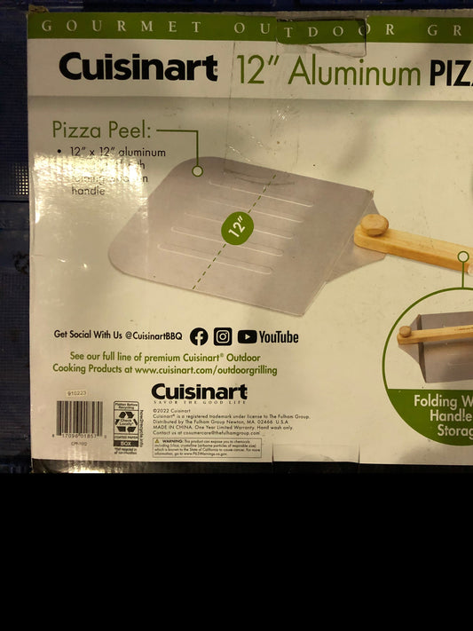 Cuisinart Cpp-1012 Aluminum Pizza Peel, 12 inches, Silver color