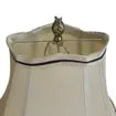 Style Craft COMONO SILVER Fleur De Lis Font & Bronze Fluted Pedestal Base with Unique Cut Designer Shade 29i