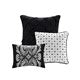 Vienna 6 Piece Printed Cotton Quilt Set with Throw Pillows Madison Park Black Full Queen